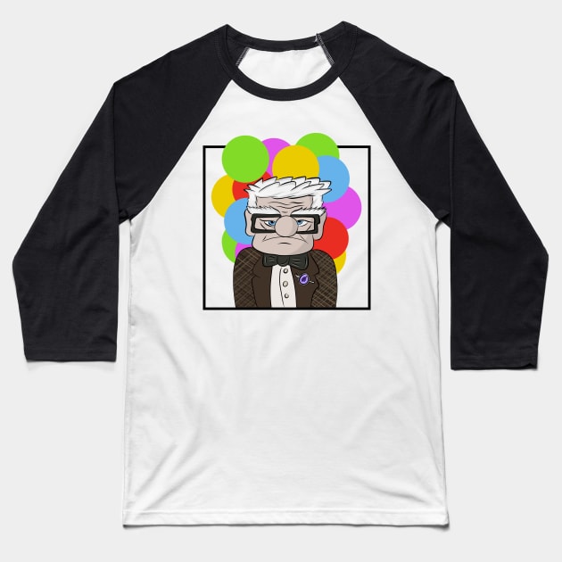 A Grumpy Old Man Baseball T-Shirt by ryandraws_stuff